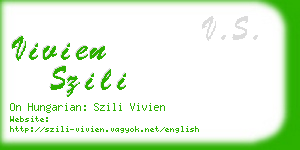 vivien szili business card